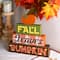 Glitzhome&#xAE; 12&#x22; LED Lighted Fall Wooden Block Word Sign